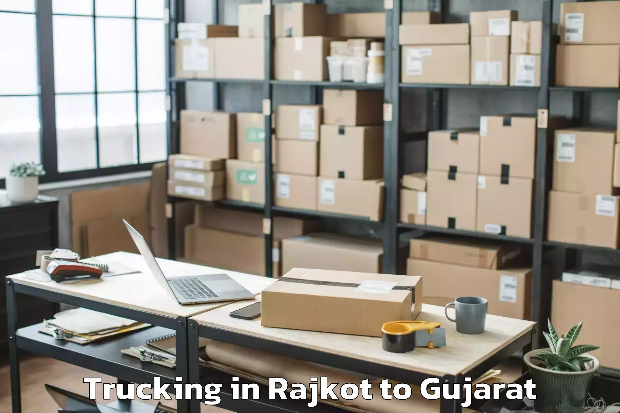 Comprehensive Rajkot to Jhagadia Trucking